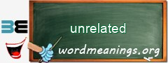 WordMeaning blackboard for unrelated